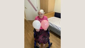 Birthday celebrations at Hornchurch care home